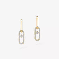 [LUXE]Move Link Diamond Earrings