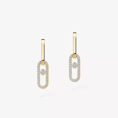 [LUXE]Move Link Diamond Earrings