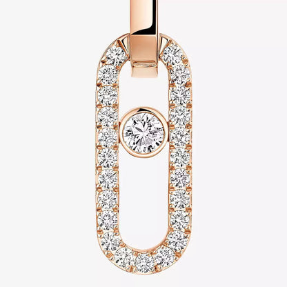 [LUXE]Move Link Diamond Earrings