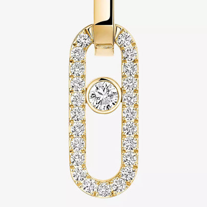 [LUXE]Move Link Diamond Earrings