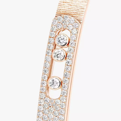 [LUXE]Move Noa Ciselé half pavé bangle