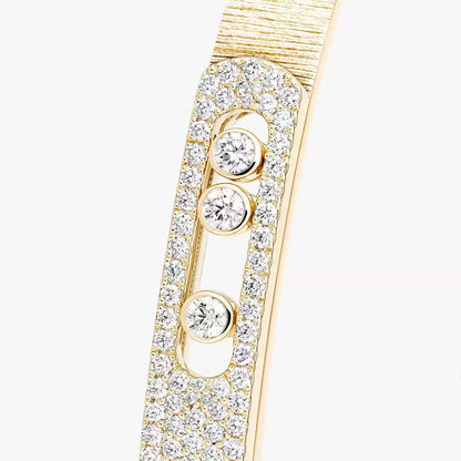 [LUXE]Move Noa Ciselé half pavé bangle