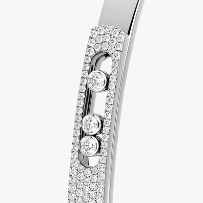 [LUXE]Move Noa Rose Gold Pavé Diamond Bangle Bracelet