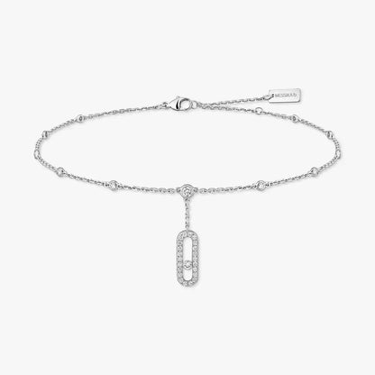 [LUXE] Move Uno pavé ankle bracelet