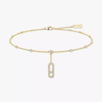 [LUXE] Move Uno pavé ankle bracelet