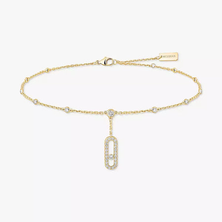[LUXE] Move Uno pavé ankle bracelet