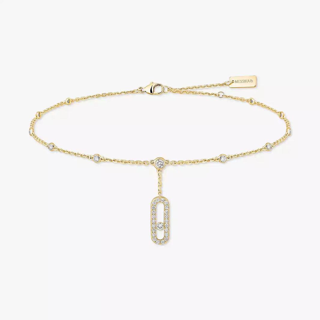 [Loxura] Move Uno pavé ankle bracelet