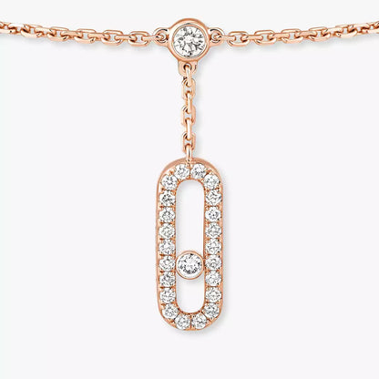 [LUXE] Move Uno pavé ankle bracelet