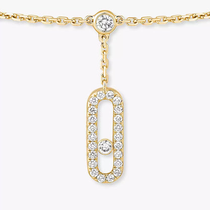 [LUXE] Move Uno pavé ankle bracelet