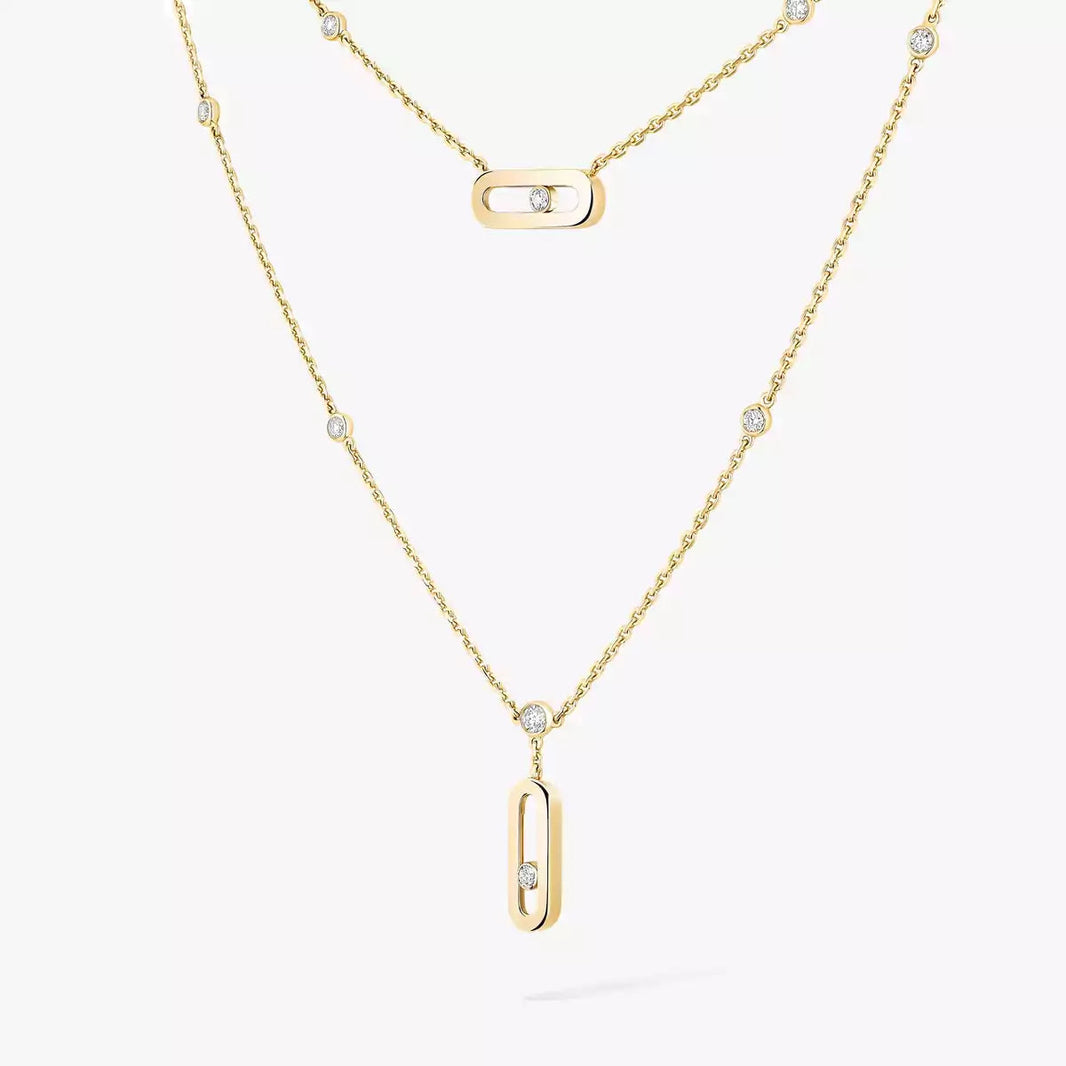 [LUXE] Move Uno Diamond Necklace