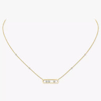 [LUXE] Baby Move Gold Diamond Necklace