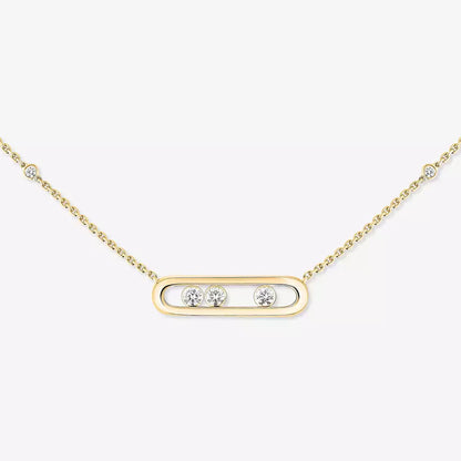 [LUXE] Baby Move Gold Diamond Necklace