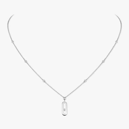 [LUXE] Move Uno Gold Diamond Long Necklace