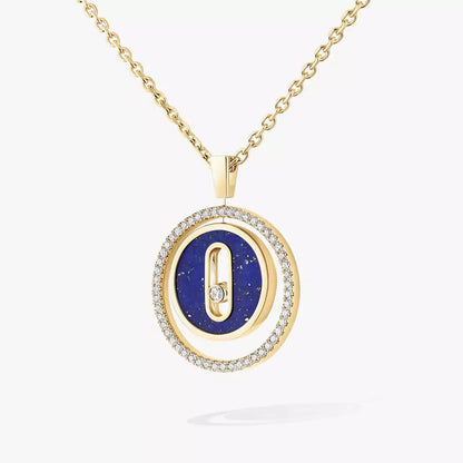 [LUXE]Lucky Move Diamond Necklace in Rose Gold and White Mother-of-Pearl
