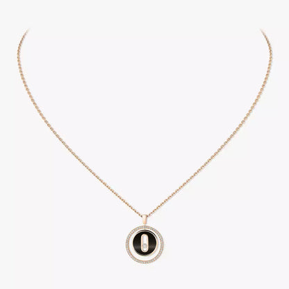 [LUXE]Lucky Move Diamond Necklace in Rose Gold and White Mother-of-Pearl