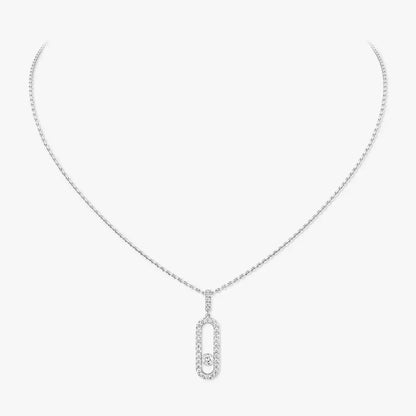[LUXE]Move Uno Diamond Necklace in Rose Gold