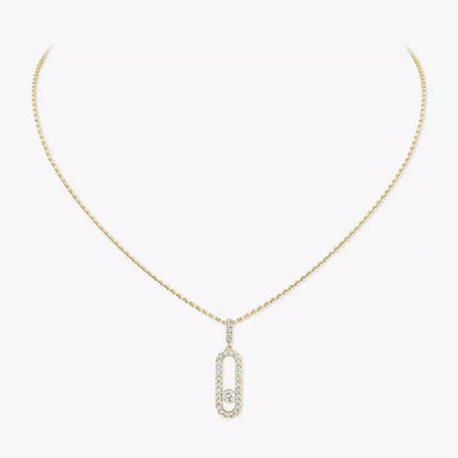 [LUXE]Move Uno Diamond Necklace in Rose Gold