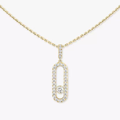 [LUXE]Move Uno Diamond Necklace in Rose Gold