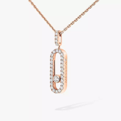 [LUXE]Move Uno Diamond Necklace in Rose Gold