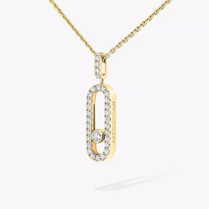 [LUXE]Move Uno Diamond Necklace in Rose Gold