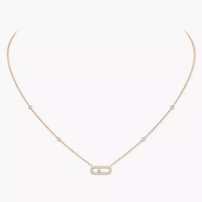 [LUXE]Diamond Necklace Move Uno