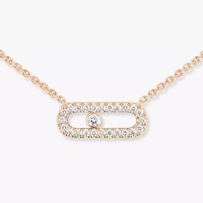 [LUXE]Diamond Necklace Move Uno