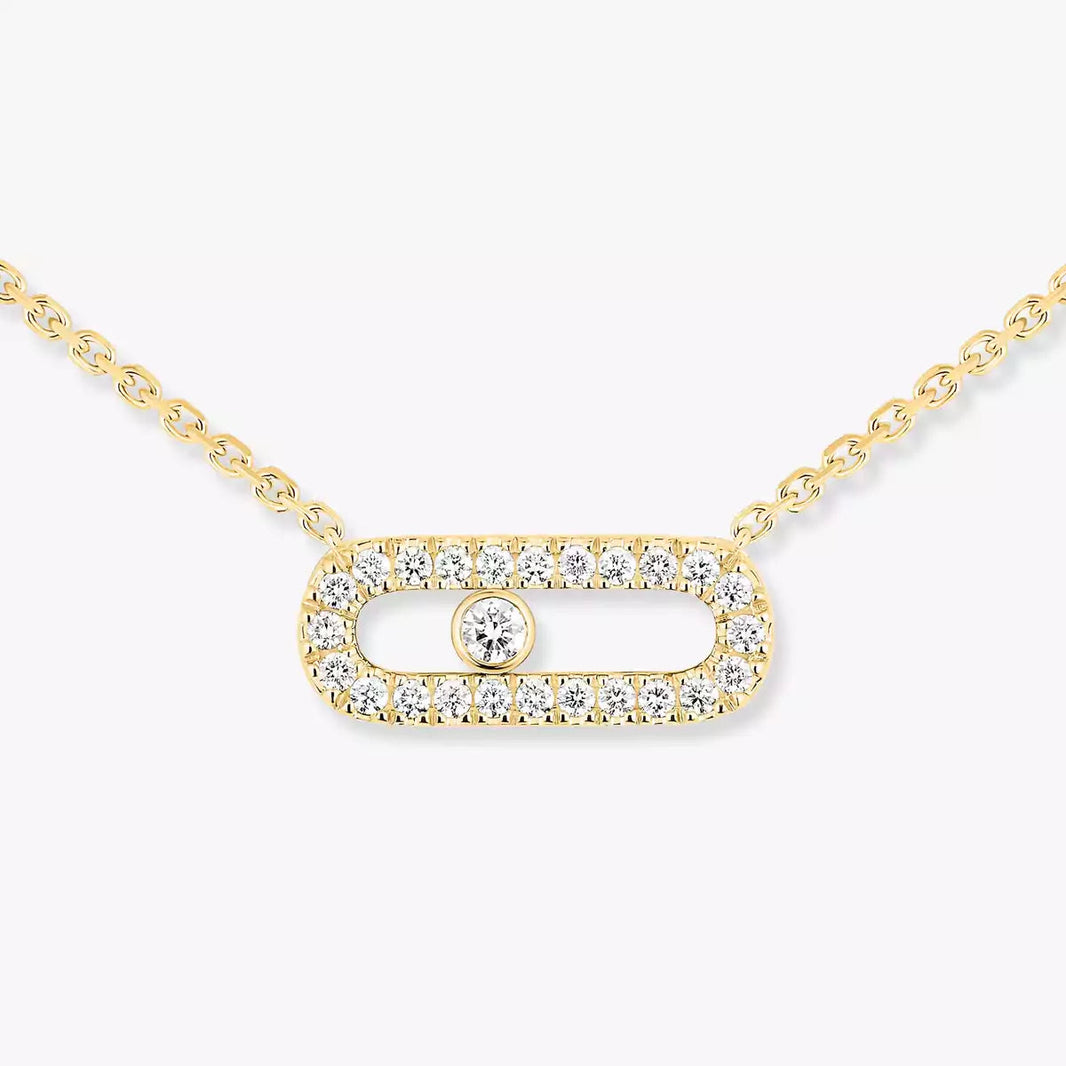 [LUXE]Diamond Necklace Move Uno