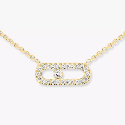 [LUXE]Diamond Necklace Move Uno