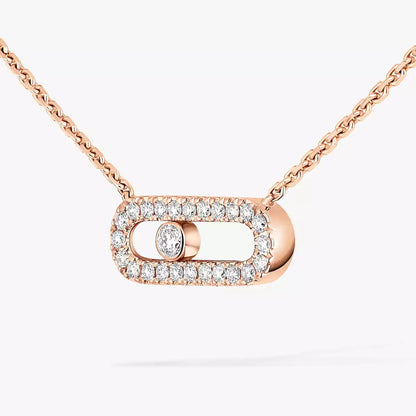 [LUXE]Diamond Necklace Move Uno