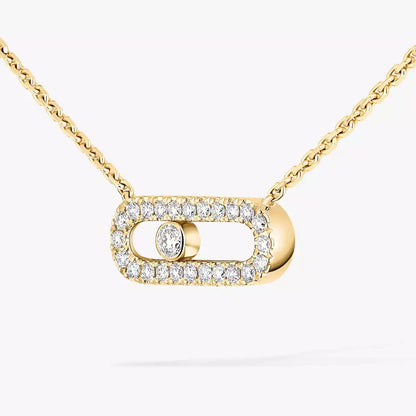 [LUXE]Diamond Necklace Move Uno