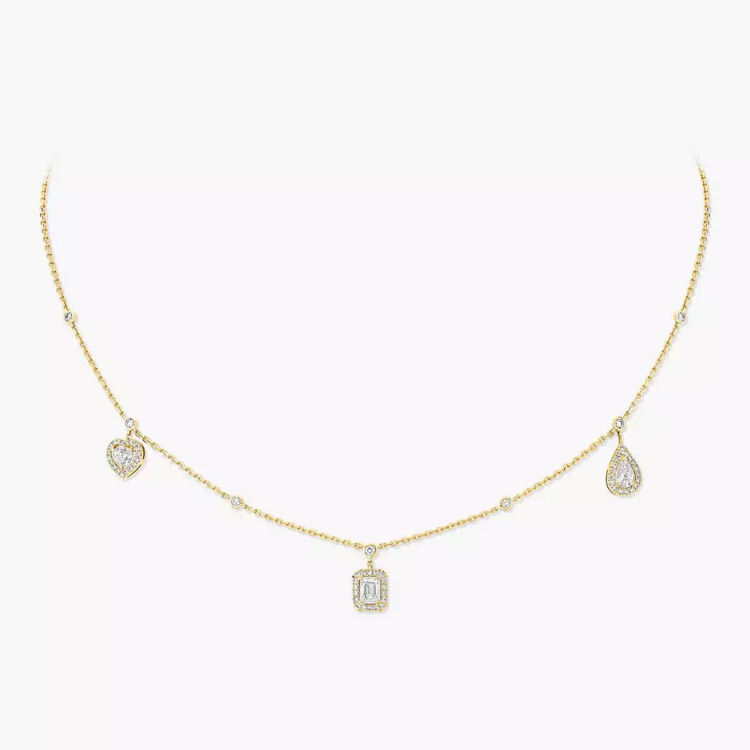 [Loxura]My Twin Diamond Necklace in Silver
