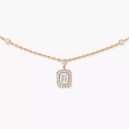 [LUXE]My Twin Diamond Necklace in Silver