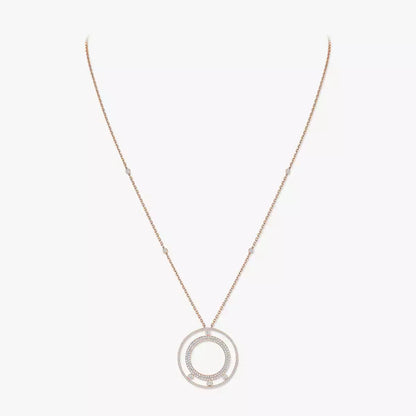 [LUXE]Move Romane Long Pave_-Set Diamond Necklace