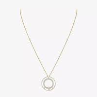 [LUXE]Move Romane Long Pave_-Set Diamond Necklace