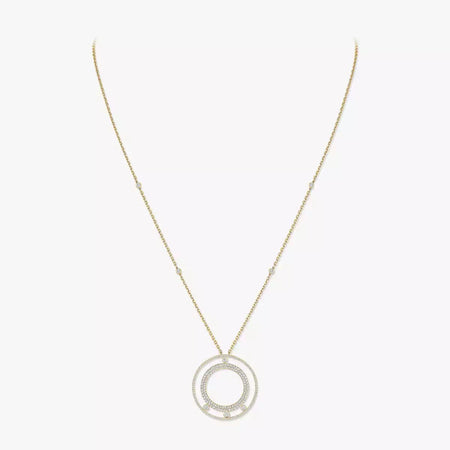[LUXE]Move Romane Long Pave_-Set Diamond Necklace