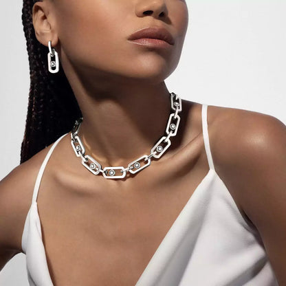 [LUXE] So Move XL Diamond Hoop Earring