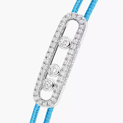 [LUXE]Messika Care(s) pink cord pavé bracelet