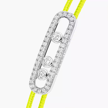 [LUXE]Messika Care(s) pink cord pavé bracelet