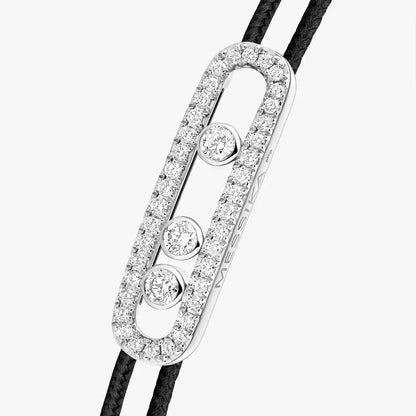 [LUXE]Messika Care(s) pink cord pavé bracelet