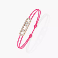 [LUXE]Messika Care(s) pink cord pavé bracelet