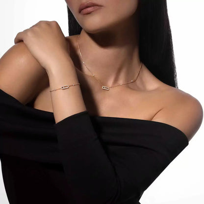 [LUXE]Move Uno Diamond Bracelet