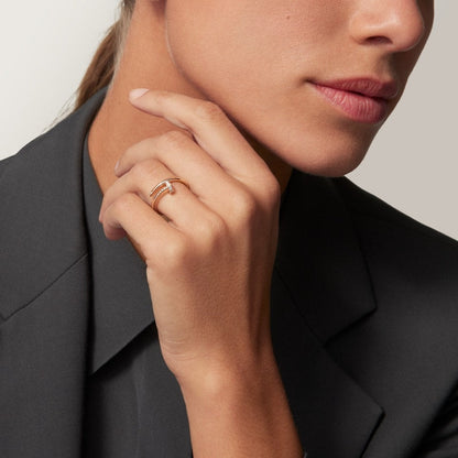 [Luxora]JUSTE 1.8MM HALF DIAMOND RING