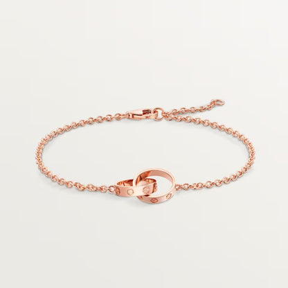 [Luxora]LOVE BRACELET DOUBLE RING