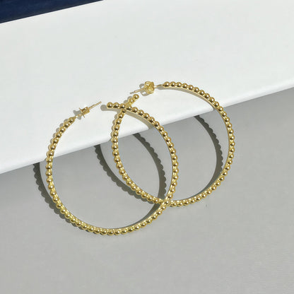 [OAK JURI] SMOOTH BEAD STUD EARRINGS