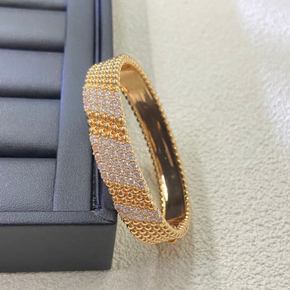 [Luxora]  FIVE-ROW DIAMOND BRACELET