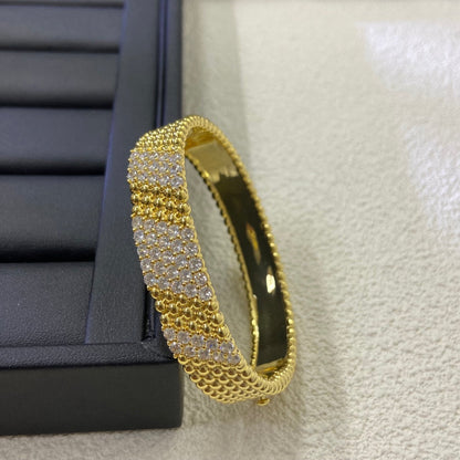 [Luxora]  FIVE-ROW DIAMOND BRACELET