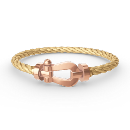 [Luxora] FORCE Großes Hufeisen ohne Diamantarmband Roségold