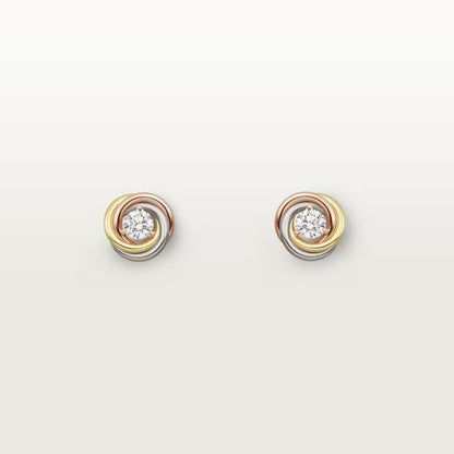 [Luxora]TRINITY STUD DIAMOND EARRINGS