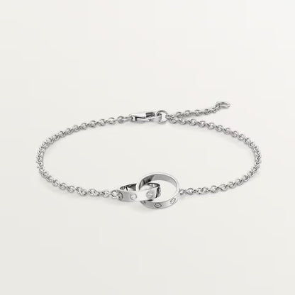[Luxora]LOVE BRACELET DOUBLE RING