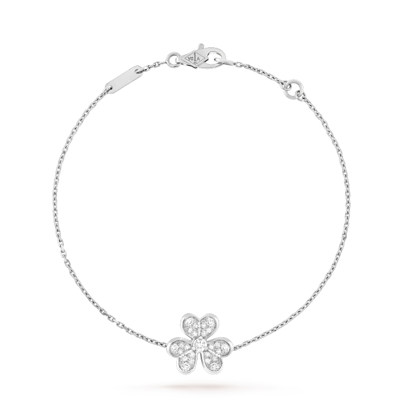 [Luxora]FRIVOLE SILVER FLOWER DIAMOND BRACELET